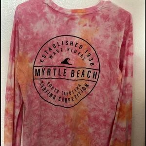 Mrytle beach long sleeve tie dye shirt